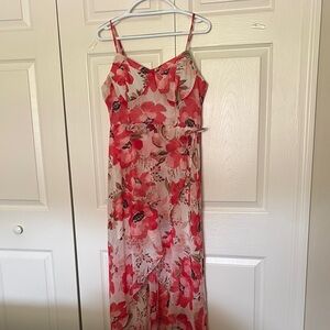 Lily Rose Red and White Floral Dress